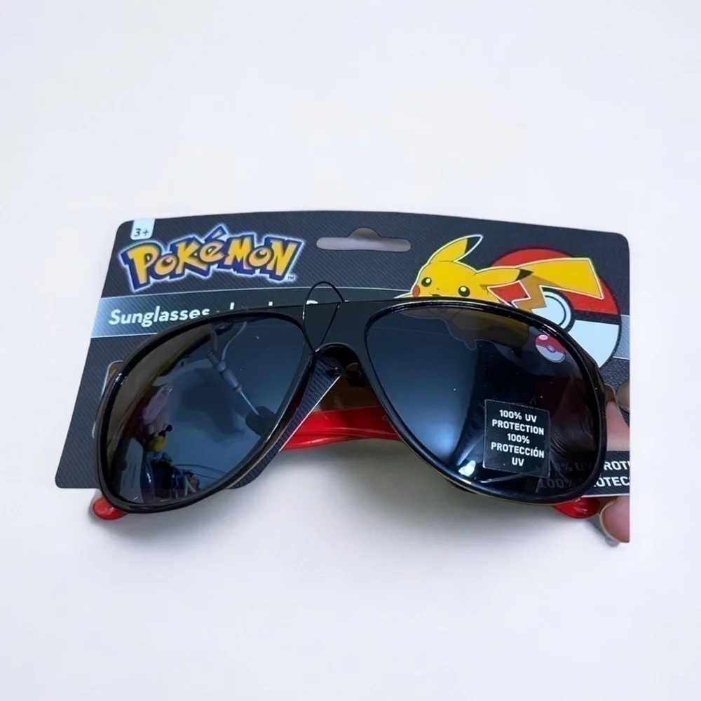 Pokémon Sunglasses NWT Kids 100% UV Protection Black Red
